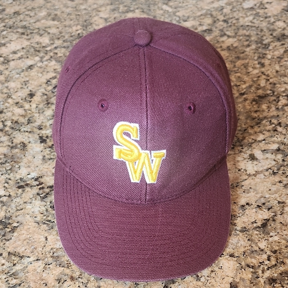 OTTO Maroon and Yellow Embroidered Hat